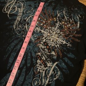 Graphic Black T-Shirt with Abstract Design